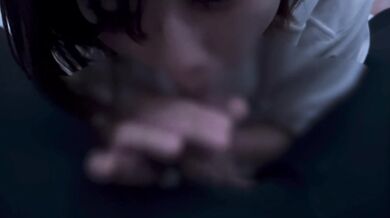 Girl who is also good at sloppy blowjob cum in mohth blowjob
