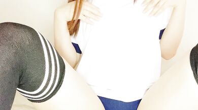If you masturbate your nipples in knee high and bloomers gym clothes, you will make a funny voice with your nipples ~~~~