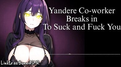 Yandere Coworker Breaks in to Suck and Fuck You | Audio / ASMR