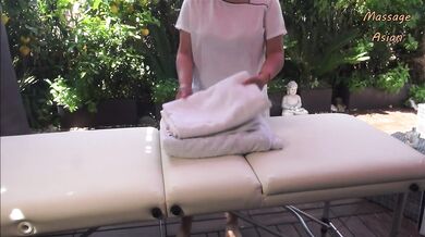 Real Outdoor Asian Massage with Amazing Happy Ending