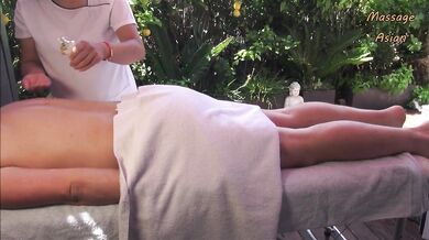 Real Outdoor Asian Massage with Amazing Happy Ending