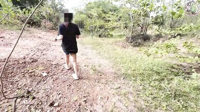 Thai Teen Amateur Outdoor Fuck – POV Creampie In Nature