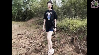 Thai Teen Amateur Outdoor Fuck – POV Creampie In Nature