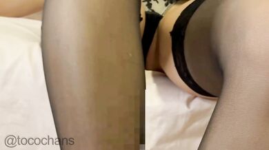 [Footjob] Lotion footjob in pantyhose Amateur/Footjob/Pantyhose/Foot fetish