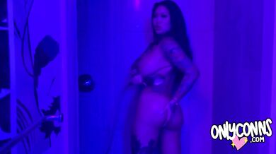Busty Thick Asian Connie Perignon Cums in Hot and Steamy Shower