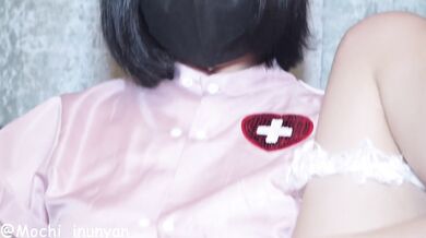 (Preview) Nurse girl checks herself and squirts under the throbbing of sex machine