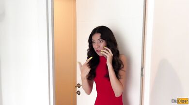Slut Wife Talks Dirty to Her Husband on the Phone While Her Lover Fucks Her