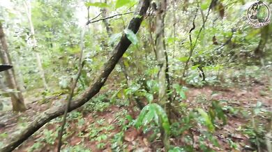 Amateur Thai villagers have sex in the forest public 4K 18+