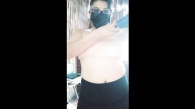 Busty Colombian model touching herself intensely and wanting to fuck on the weekend