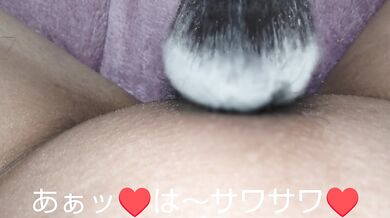 [With subtitles] Dirty talk barrage clitoris Nakuri-chan with an electric brush is red and black