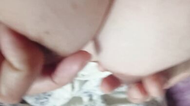 Wake up voice, nipple masturbation, and masturbation while masturbating