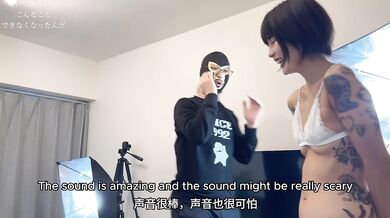Tattoo Asian beauty challenges undressing mini-game