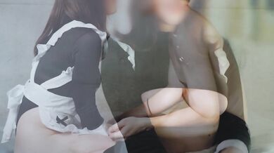 [Amateur individual shooting] G cup divine milk maid her nailing cowgirl position