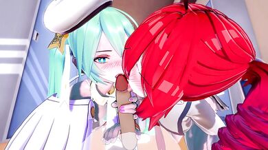 Kasane Teto vs. Hatsune Miku, who will get your love and your body?