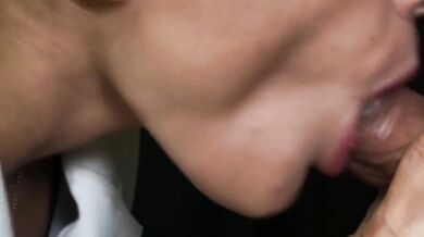 Close up Blowjob. Cumshot. Oral Creampie