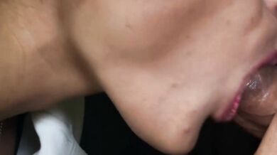 Close up Blowjob. Cumshot. Oral Creampie