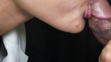 Close up Blowjob. Cumshot. Oral Creampie