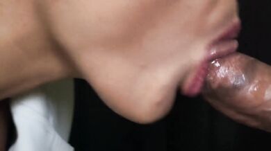 Close up Blowjob. Cumshot. Oral Creampie