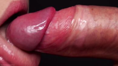 CLOSE UP: Let Me SUCK YOU and Give YOU BEST Gentle BLOWJOB? I Swallow Your CUM!