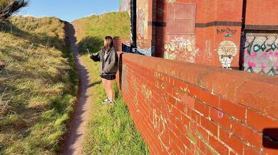 GETTING NAUGHTY WITH A LUSH BY AN ABANDONED BUNKER