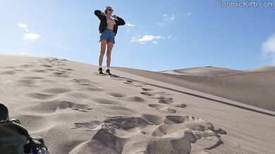 Tits out in Desert… Nude Travel Vlog!! w Masturbating