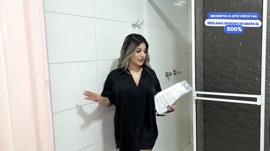 Hot blonde real state agent fucks her clients dick, wet pussy fucked balls deep - Naty Delgado