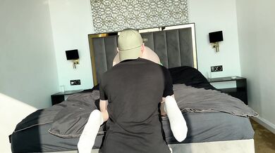 I just bent down to scrub the tub and his cock was inside me!