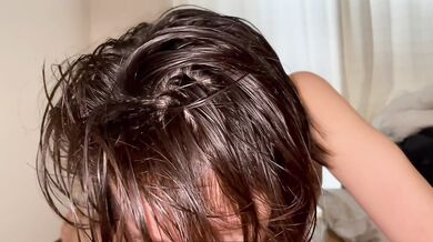 Morning Blowjob from My Cute Japanese GFPOV Deepthroat After Shower with Her Messy Bush & Real Love