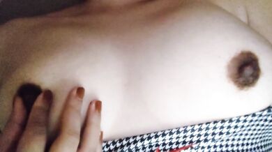 While masturbating her nipples, a Japanese woman feels her clitoris tingle and starts touching it.