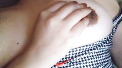 While masturbating her nipples, a Japanese woman feels her clitoris tingle and starts touching it.