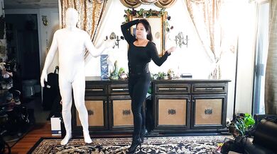 Dominatrix Mara's Guess My Pose Game 2 [Catsuit + Zentai Suit]