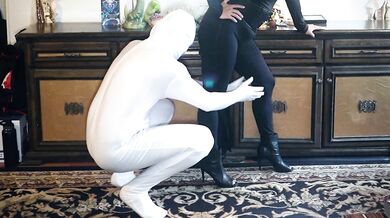 Dominatrix Mara's Guess My Pose Game 2 [Catsuit + Zentai Suit]