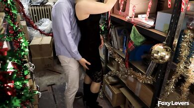 I Cheated on my Husband at the Christmas Party - A Quickie with My Warehouse Co-Worker