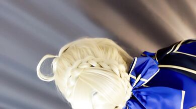 Saber cosplay Honkai: Star Rail × Fate