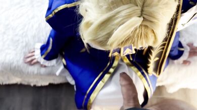 Saber cosplay Honkai: Star Rail × Fate