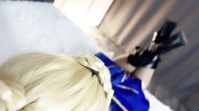 Saber cosplay Honkai: Star Rail × Fate