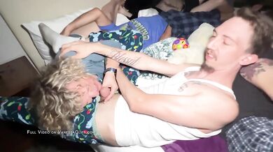 Pajama Party Turns into Cum Kisses & Creampies - Vanessa Cliff