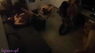 Couple multiply himself to make a Bisexual Orgy