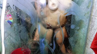 In the shower with my stepdaughter