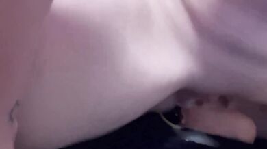 Red head takes dildo