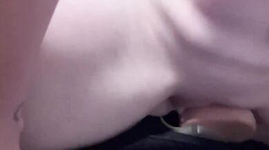 Red head takes dildo