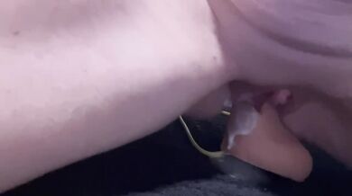 Red head takes dildo