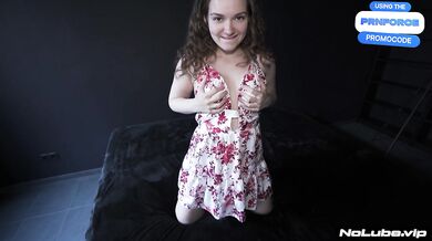 SHE JUST TURNED 18 - Cute Teen Loves It Rough