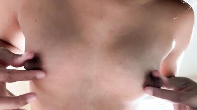 Shaking my ass, spreading my hairy pussy, and squeezing my tits!
