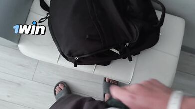I Jrk Off With Stranger Panties In Hotel But She Caught Me And We Fuck But I Accidentally Cum Inside