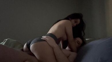 Sweet submissive girlfriend rides boyfriends BWC