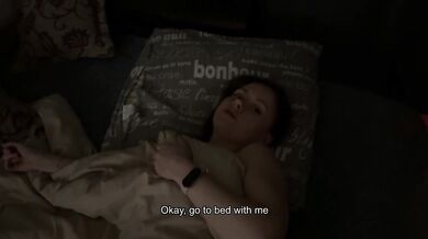 Stepmom and stepson share bed, real stepmom fucks Russian with conversations