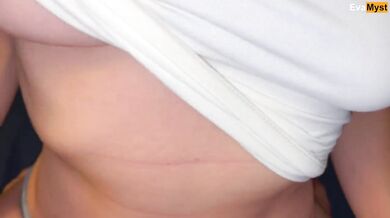 Stepsis to stepbro: don't penetrate me, but only rub my pussy with your cock & cum on my panties