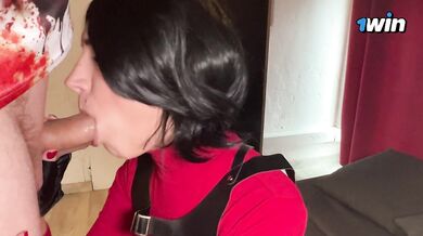 HALLOWEEN Ada Wong forgot to put on her panties and was well fucked