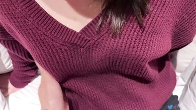 Married woman having sex with a young man at Tokyo Station.　POV Hentai Asian